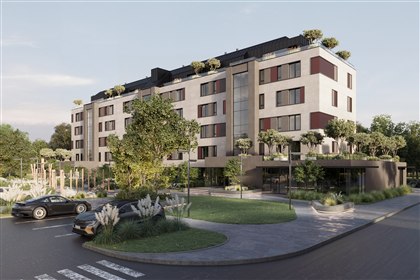 Typical floor plan of a residential building